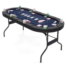 8 Player Foldable Poker Table