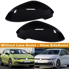 Außenspiegel Spiegelkappen Schwarz L+R Für VW Golf VIII CD1 DA1 Variant CG5 DB5
