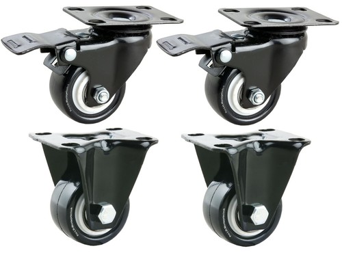 Gebremst lenkrollen - 4x,