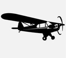 Aufkleber Ultraleichtflugzeug PIPER PA 18