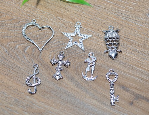 Set charms anhänger - set, silber