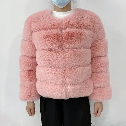 2024 damen kunstfellmantel - 2024,