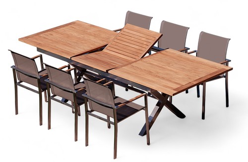 Gartengarnitur edelstahl teak - gartengarnitur,