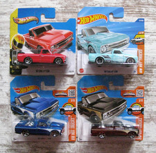 4 x Hot Wheels '67 Chevy C10 HW Hot Trucks 2/10 & 3/10 & HW Showroom 170/250