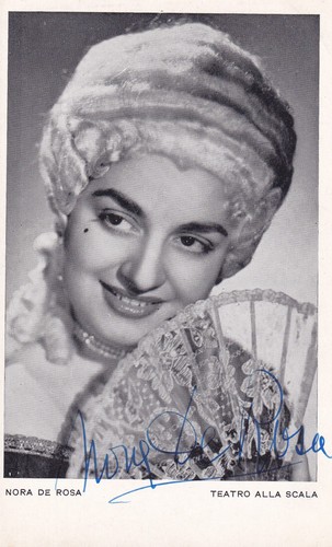 Autograph nora rosa - de, teatro
