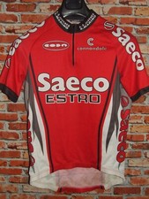 SAECO ESTRO CANNONDALE Fahrradtrikot Radtrikot Shirt Maillot Cyclism Gr. L