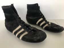 adidas Ringerstiefel Retro, Schwarz, Made in West Germany Gr. ca. 40-41