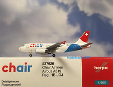 Herpa Wings 1:500  Airbus A319  Chair Airlines HB-JOJ  537926  Modellairport500