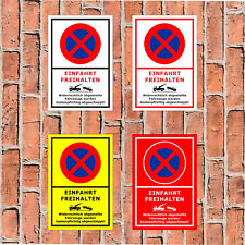 Schild Einfahrt freihalten - Parkverbot - Parken verboten - 4 Größen -S00350-006