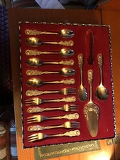 Esmeyer Kuchenbesteck Feinvergoldet