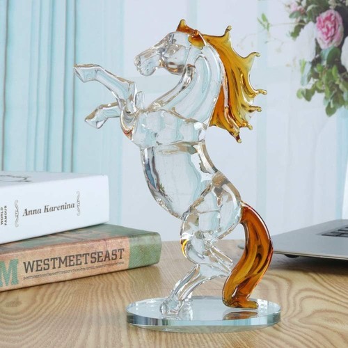 Kristallglas pferd glasfigur - kristallglas,
