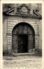 Ak Bautzen in der Lausitz, Schmiedeeisernes Tor am Fleischmarkt - 4723119