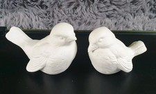 Goebel : Tierfiguren - 2 Spatzen, Bisquitporzellan matt, CV 74 und CV 73