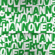 100x Hannover Aufkleber/
