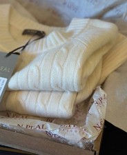 N.Peal Kaschmir Kleid mit Zopfmuster Größe L