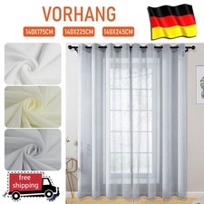 2er set ösenvorhänge voile - Ösenvorhänge,