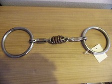 Gebiss Snaffle Bit doppelt gebrochen  von Drinsinger  13,7 cm  Edelstahlringe