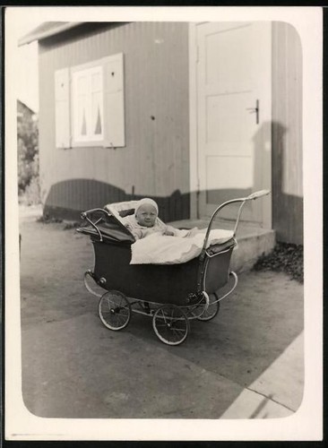 Photograph baby sitting - photograph, in