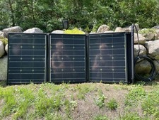 Faltbares Solarmodul 12 V Solar Swiss Camping Wohnmobil mit 6 m Batteriekabel