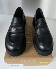 Inuovo schwarze Damenschuhe, echtes  Leder, Mokassins, Größe  41, kaum getragen 