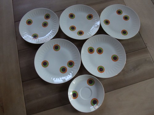 Teller kaffeeservice - v.,