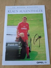 Orginales Autogramm. Bundesliga. Bayern München. DFB. Klaus Augenthaler 