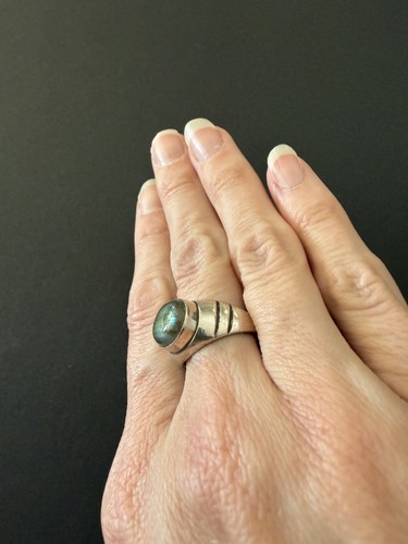 Vintage silber ovaler - silber,