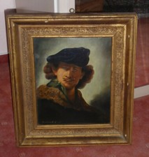 Ölgemälde/Platte. -