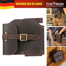 TOURBON Leder-Gürteltasche für schwere Axt, Holzfäller-Beil, Kopfbedeckung