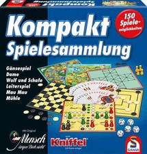 Schmidt Spiele Familienspiel 150er Spielesammlung blau Kompakt 49188