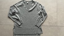 H&M Kaschmir Cashmere Pulli S Pullover V-Ausschnitt Grau