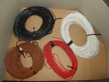 Großes Konvolut Litzenkabel, auch für die Eisenbahnanlage