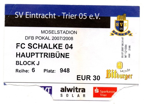 Ticket pokal eintracht trier - pokal,