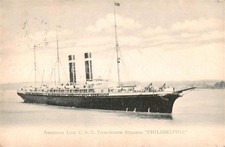 Dampfer Oceanliner PHILADELPHIA American Line U.S.M. Twix 