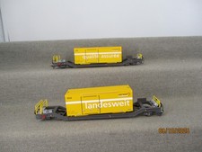 Bemo Spur H0m diverse Containertragwagender SBB 2-teilig Set ohne OVP EU176