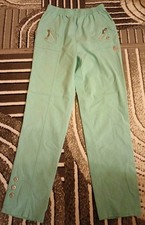 Tolle Leichte Mintgrüne Damen Cargohose Gummibund Größe 40