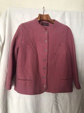 Giesswein Tirol Damen Trachten Jacke Gr 48 AzA 58 Rosa 100% Schurwolle Neu