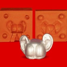 Zinn Giessform Arsch mit Ohren