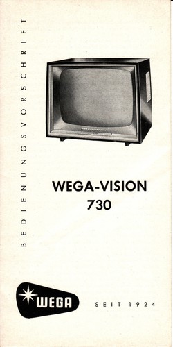 1961 wega vision 730 - 730, tv