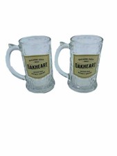 2x Bacardi Oakheart Rum Glas Humpen Gläser Krug 35cl Werbung Kult