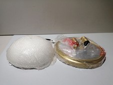 Elstead Feiss Malibu Bowl Semi-Flush Deckenleuchte Messing gebürstet, IP44 33,5