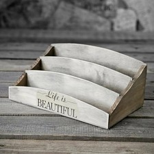 Vintage Briefablage Holzablage