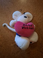Diddl Maus Plüschtier Kuscheltier Hab Dich Lieb Herz Stofftier