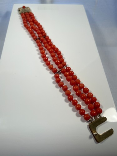 Reihiges korallen armband - 3-reihiges,