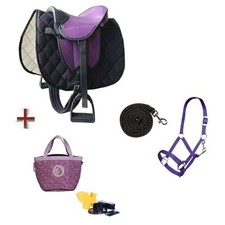 Holzpferde Sattel mit Halfter