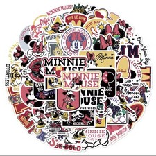 50x Minnie Maus Sticker Kindergeburtstag Party Disney Aufkleber Micky Maus Neu