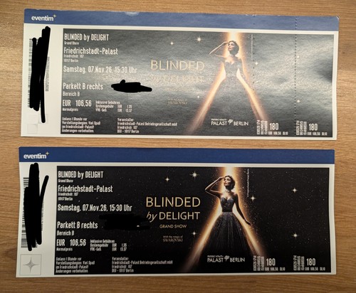 Tickets blinded delight - by,