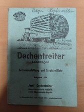 Dechentreiter Ladewagen Betriebsanleitung Ersatzteilliste KY