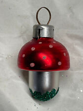 Weihnachtsschmuck Christbaumschmuck Fliegenpilz Lauscha Pilz Glas 4cm Rot