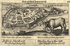 Gotha Gesamtansicht Original Kupferstich Meisner 1678